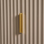 Armoire 3 portes avec tiroirs - Taupe