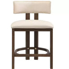 Christopher Knight Home Johnson Ensemble de 3 chaises de salle à manger hautes en bois d'hévéa rembourrées style ferme avec table cannelée