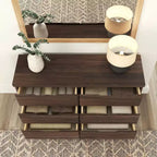 Commode de ferme en bois massif à 6 tiroirs
