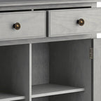WYNDENHALL Hampshire Armoire de rangement traditionnelle en bois massif de 40 po de largeur pour entrée - 40 larg. x 15 prof. x 36 haut.
