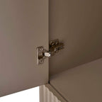 Armoire 3 portes avec tiroirs - Taupe