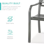 Banc d'extérieur en acier Best Choice Products, mobilier de jardin pour terrasse ou porche avec dossier à motif floral