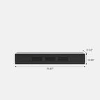 Meuble TV minimaliste avec tiroirs, console multimédia en bois massif avec placards, porte abattante, placage noyer, entièrement assemblé