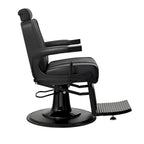 Fauteuil de Barbier Robuste Inclinable, Noir